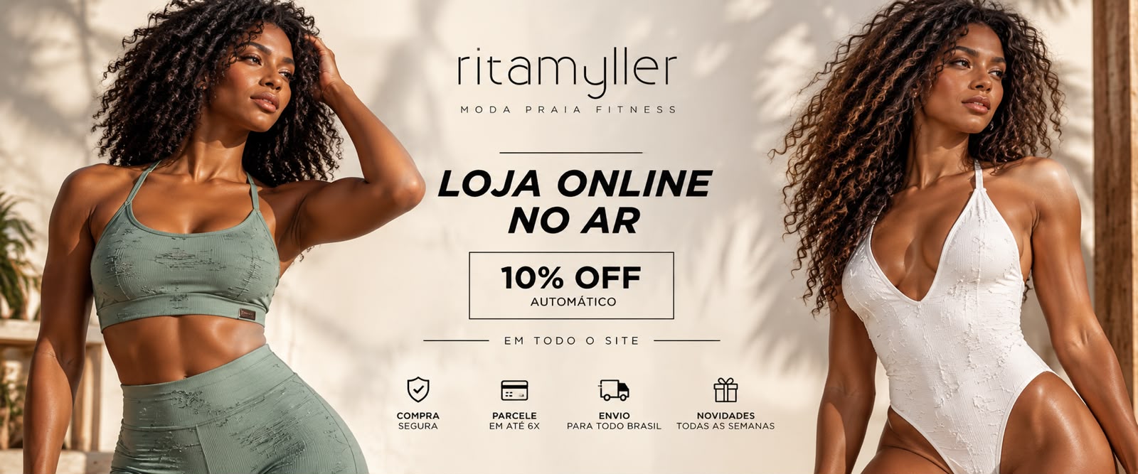 ritamyller · loja online no ar · 10% off automático em todo o site